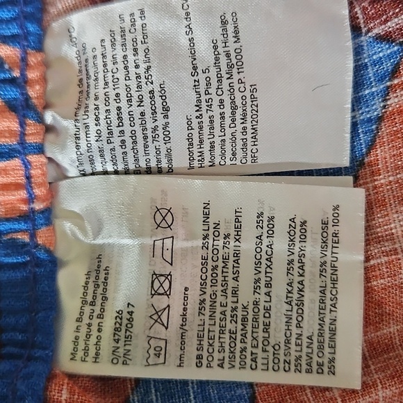 Colorful Leaf Print Pants - Picture 3 of 3